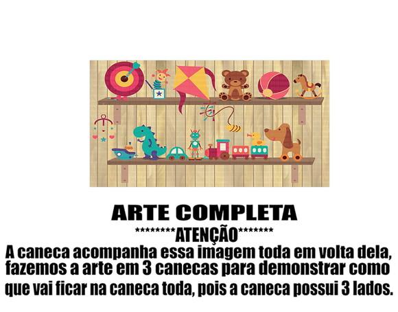 Caneca Polímero Brinquedos Personalizada