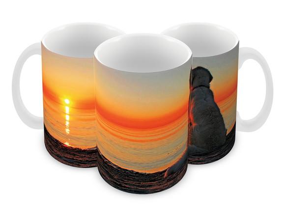 Caneca Polímero Cachorro Golden Retriever Personalizada