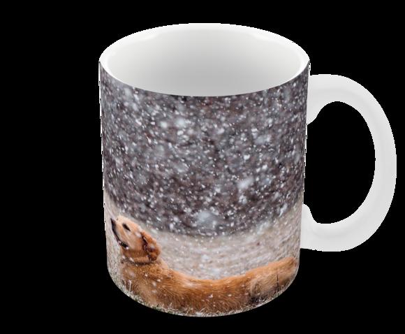 Caneca Polímero Cachorro Golden Retriever Personalizada