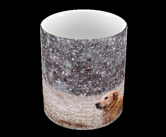 Caneca Polímero Cachorro Golden Retriever Personalizada