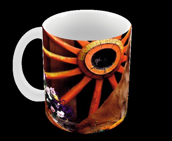 Caneca Polímero Cachorro Golden Retriever Personalizada