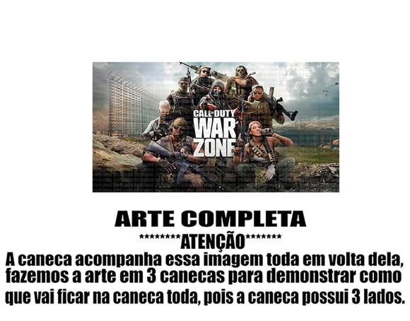 Caneca Polímero Call Of Duty Warzone Personalizada