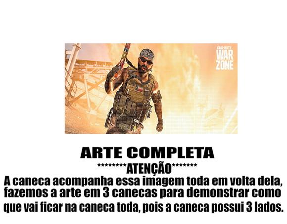 Caneca Polímero Call Of Duty Warzone Personalizada