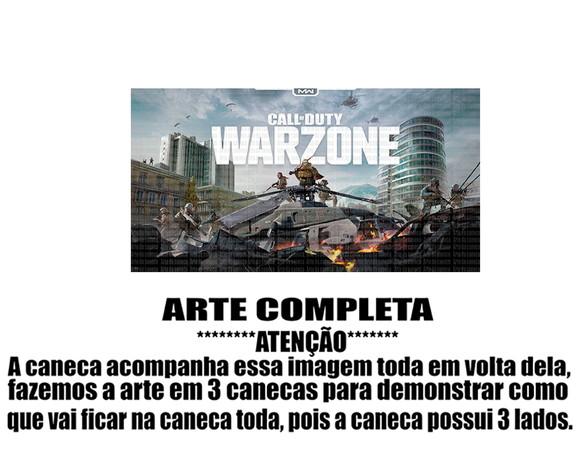 Caneca Polímero Call Of Duty Warzone Personalizada