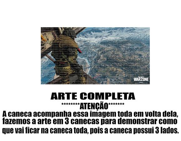 Caneca Polímero Call Of Duty Warzone Personalizada
