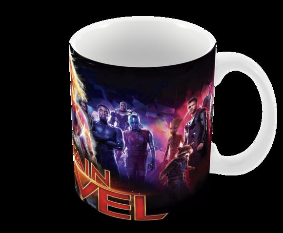 Caneca Polímero Capitã Marvel Personalizada