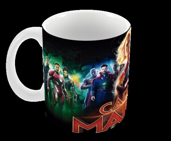 Caneca Polímero Capitã Marvel Personalizada