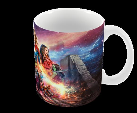 Caneca Polímero Capitã Marvel Personalizada