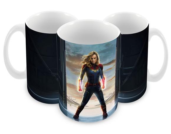 Caneca Polímero Capitã Marvel Personalizada