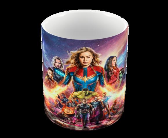 Caneca Polímero Capitã Marvel Personalizada