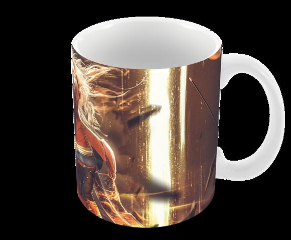 Caneca Polímero Capitã Marvel Personalizada