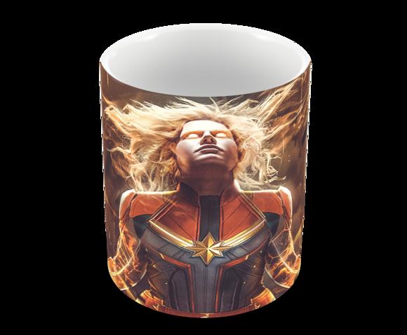 Caneca Polímero Capitã Marvel Personalizada