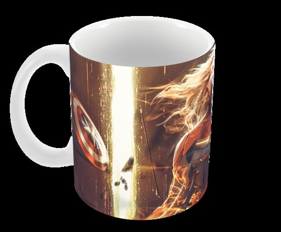Caneca Polímero Capitã Marvel Personalizada