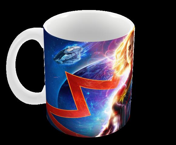 Caneca Polímero Capitã Marvel Personalizada