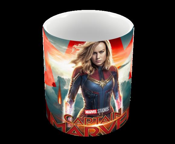 Caneca Polímero Capitã Marvel Personalizada