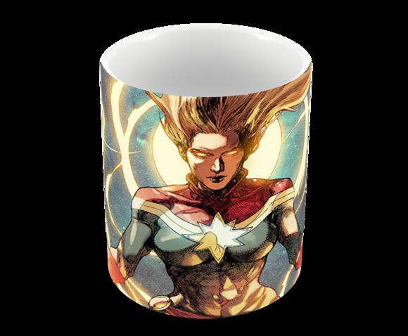 Caneca Polímero Capitã Marvel Personalizada