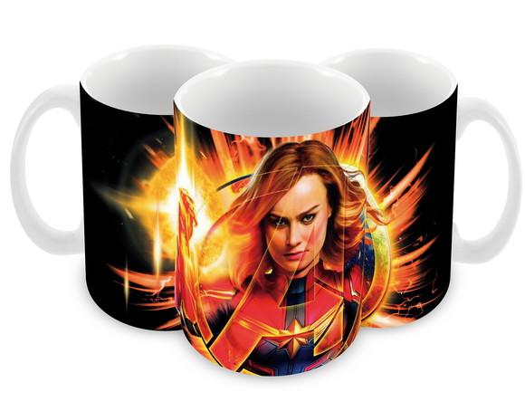 Caneca Polímero Capitã Marvel Vingadores Personalizada