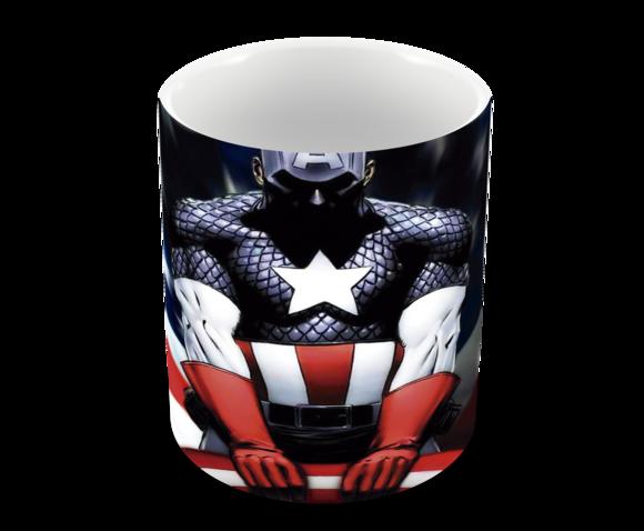 Caneca Polímero Capitão América Personalizada