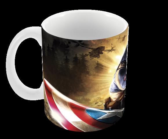 Caneca Polímero Capitão América Personalizada