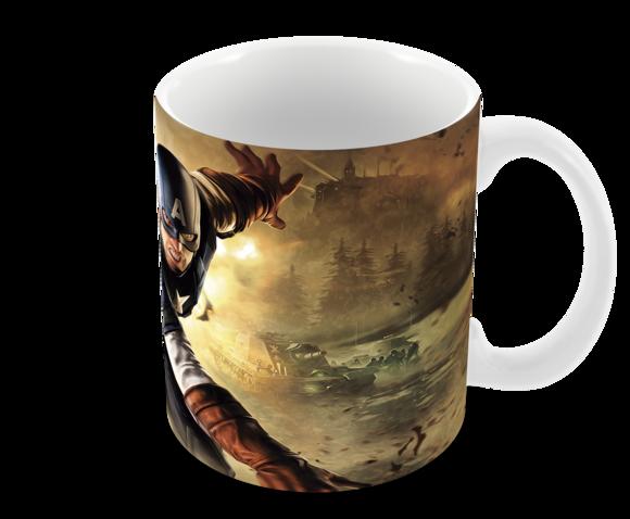 Caneca Polímero Capitão América Personalizada
