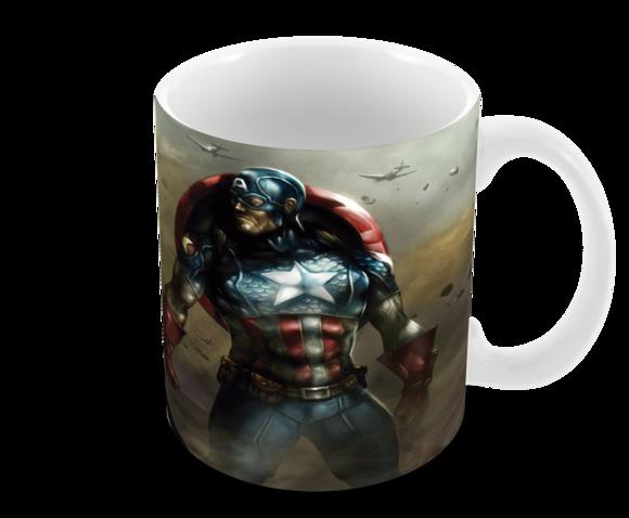 Caneca Polímero Capitão América Personalizada