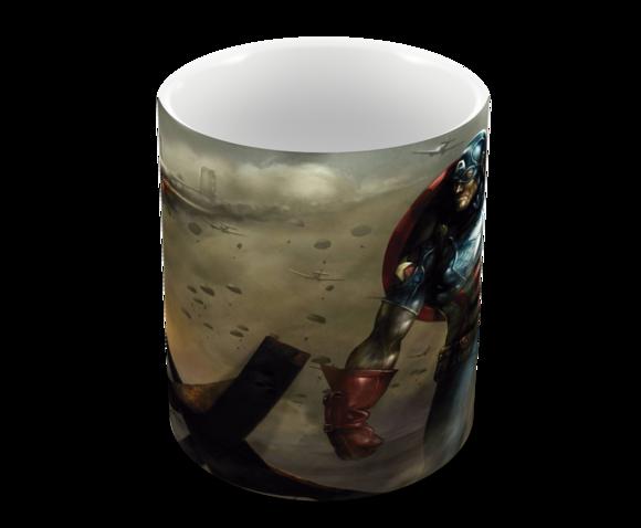 Caneca Polímero Capitão América Personalizada