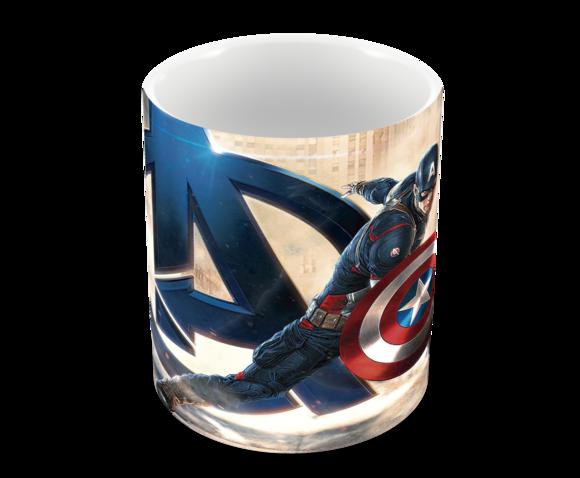Caneca Polímero Capitão América Personalizada