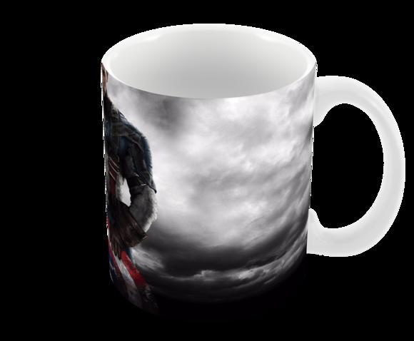 Caneca Polímero Capitão América Personalizada