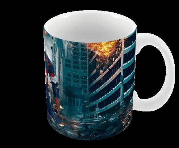 Caneca Polímero Capitão América Personalizada