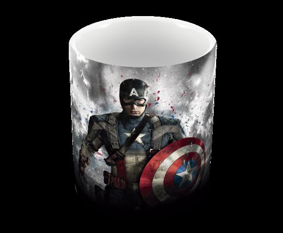 Caneca Polímero Capitão América Personalizada