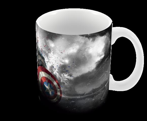Caneca Polímero Capitão América Personalizada