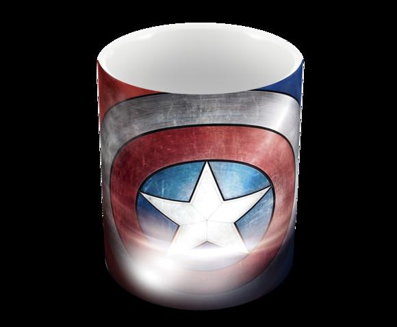 Caneca Polímero Capitão América Personalizada
