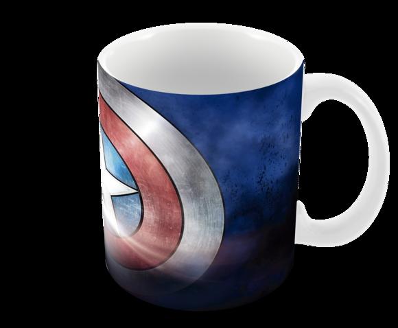 Caneca Polímero Capitão América Personalizada