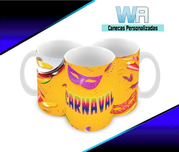 Caneca Polímero Carnaval Personalizada