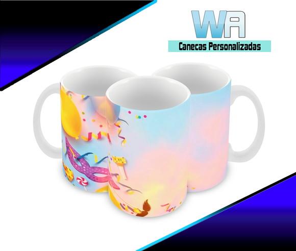 Caneca Polímero Carnaval Personalizada