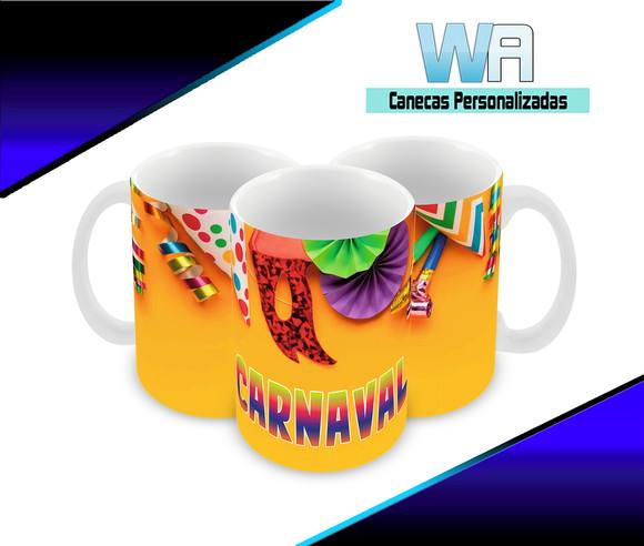 Caneca Polímero Carnaval Personalizada