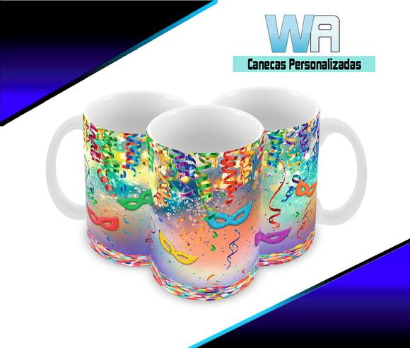 Caneca Polímero Carnaval Personalizada