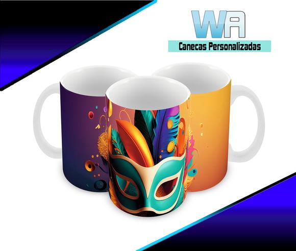 Caneca Polímero Carnaval Personalizada