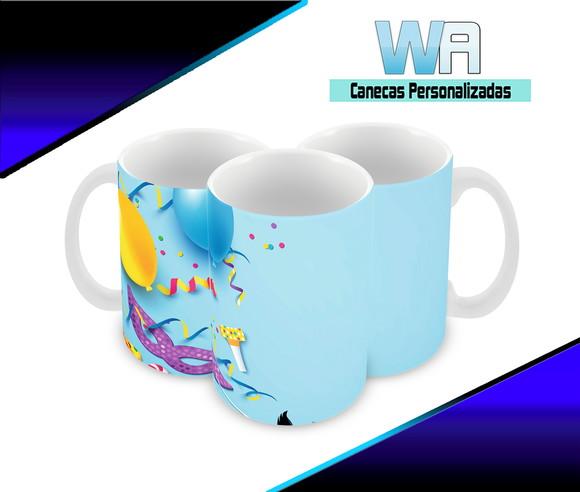 Caneca Polímero Carnaval Personalizada