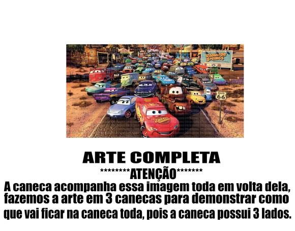 Caneca Polímero Carros Disney Personalizada
