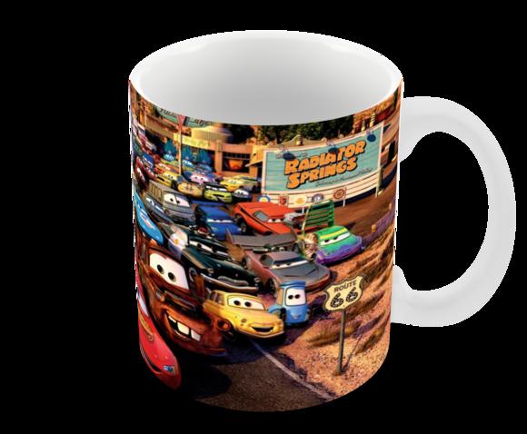Caneca Polímero Carros Disney Personalizada