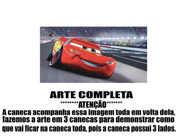 Caneca Polímero Carros Disney Personalizada