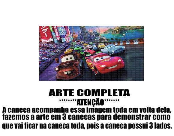 Caneca Polímero Carros Disney Personalizada