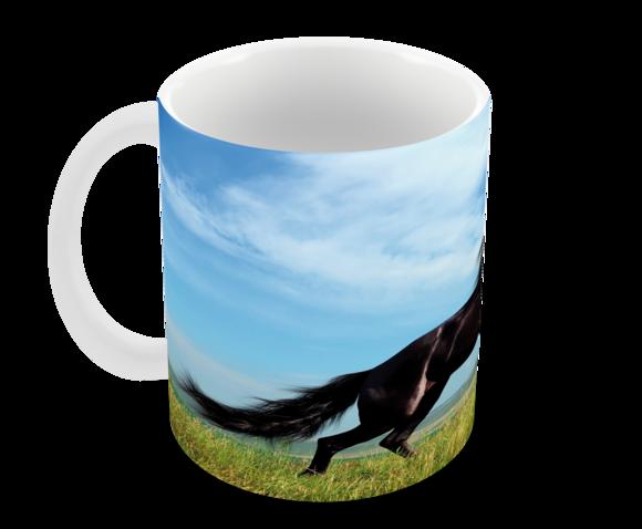 Caneca Polímero Cavalos Personalizada