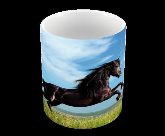 Caneca Polímero Cavalos Personalizada