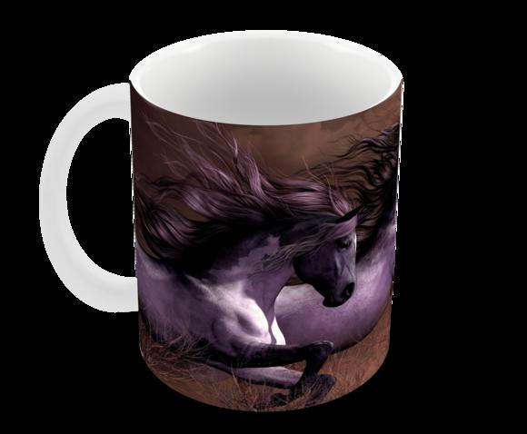 Caneca Polímero Cavalos Personalizada