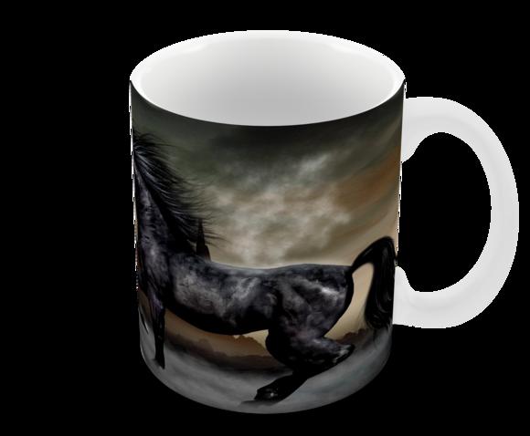 Caneca Polímero Cavalos Personalizada