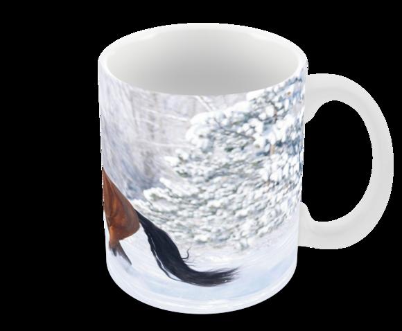 Caneca Polímero Cavalos Personalizada