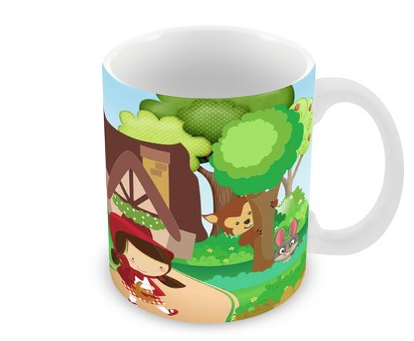 Caneca Polímero Chapeuzinho Vermelho Personalizada