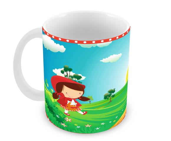 Caneca Polímero Chapeuzinho Vermelho Personalizada